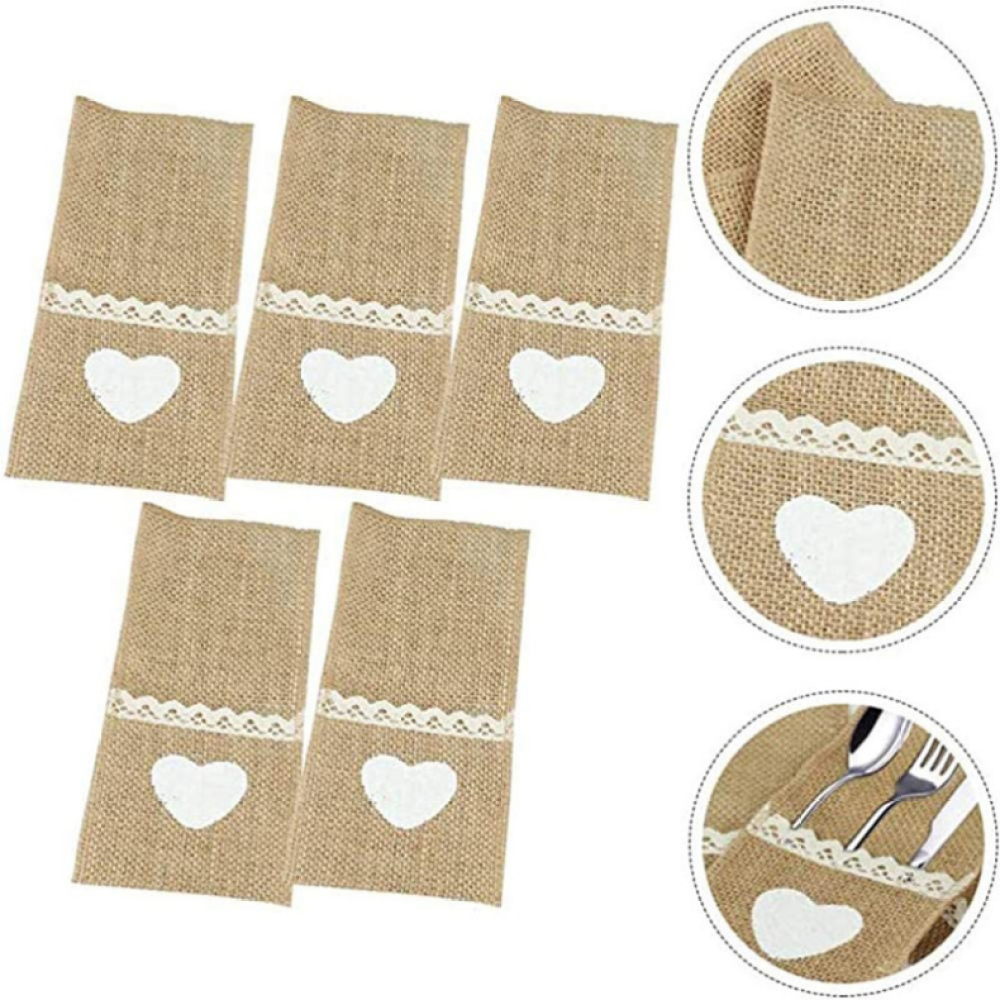 Jute Cutlery Pad Perfect For Wedding Table Decor